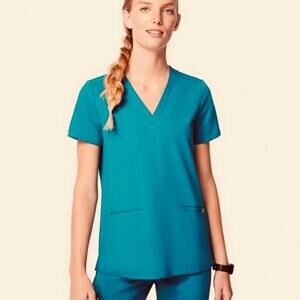 Figs Technical Collection Casma scrub top ladies stretch short sleeve med top